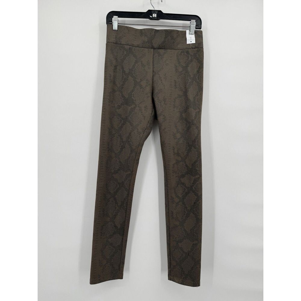 BAGATELLE NYC Faux Suede Python Snake Leggings Olive‎ Green MEDIUM Nordstrom